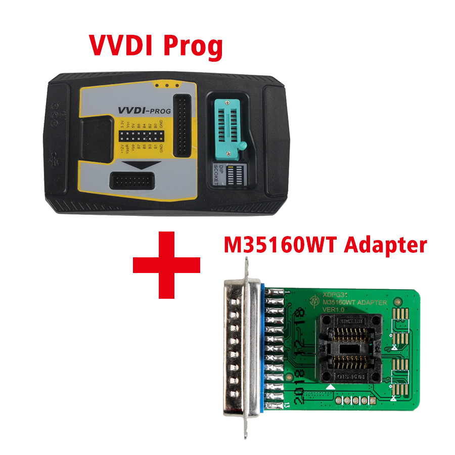 images of Original V4.8.0 Xhorse VVDI PROG Programmer with M35160WT Adapter Free Shipping by DHL