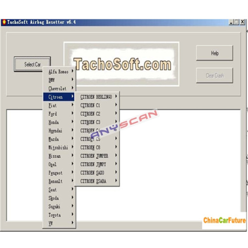 images of Tachosoft Airbag Resetter V6.4