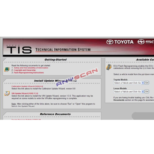 images of Toyota ECU Flash Reprogramming DVD