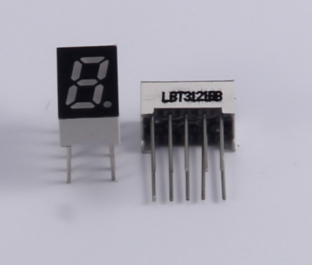 1 digit 0.32 inch led 7 segment display