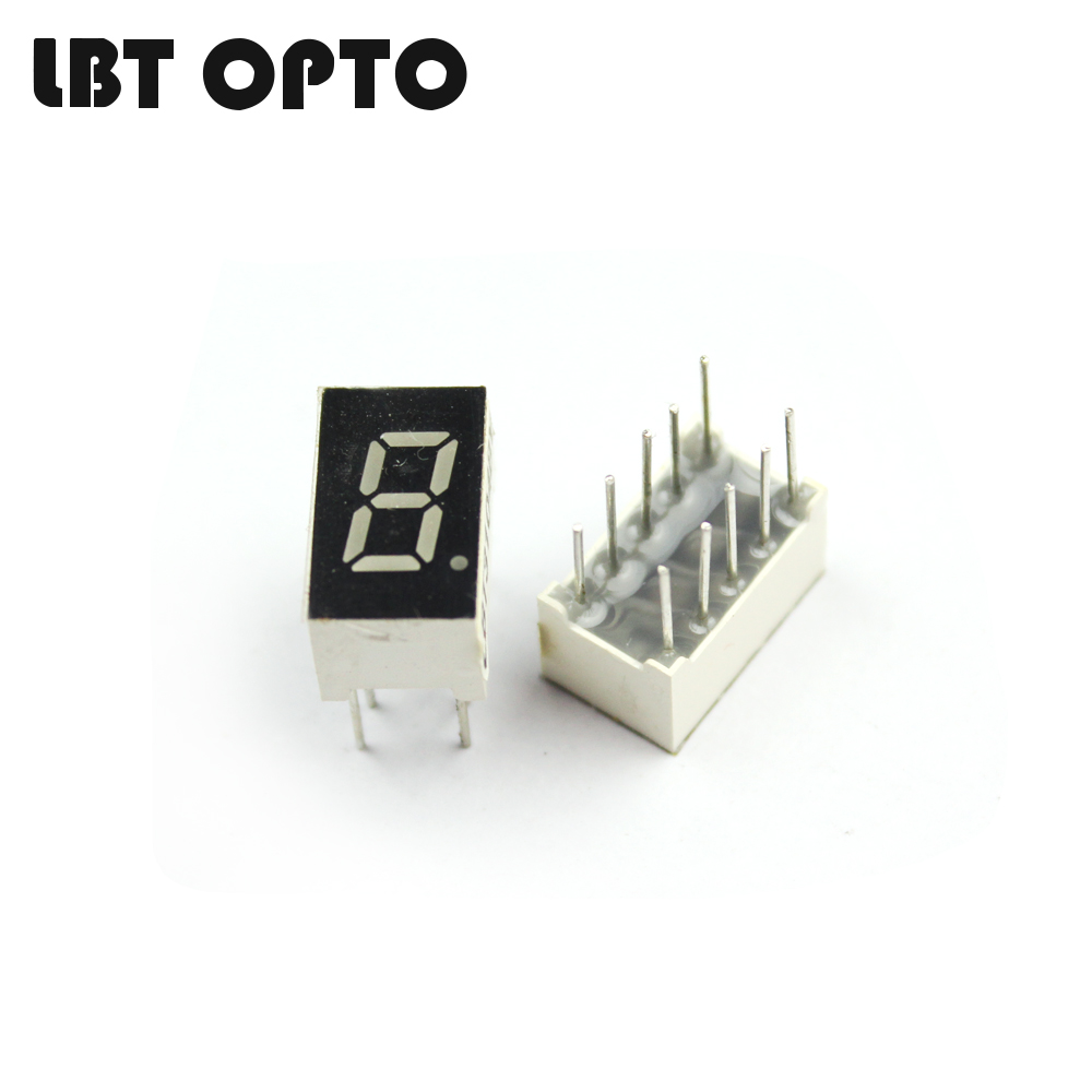 1 digit 0.3 inch with 1 dot led 7 segment display
