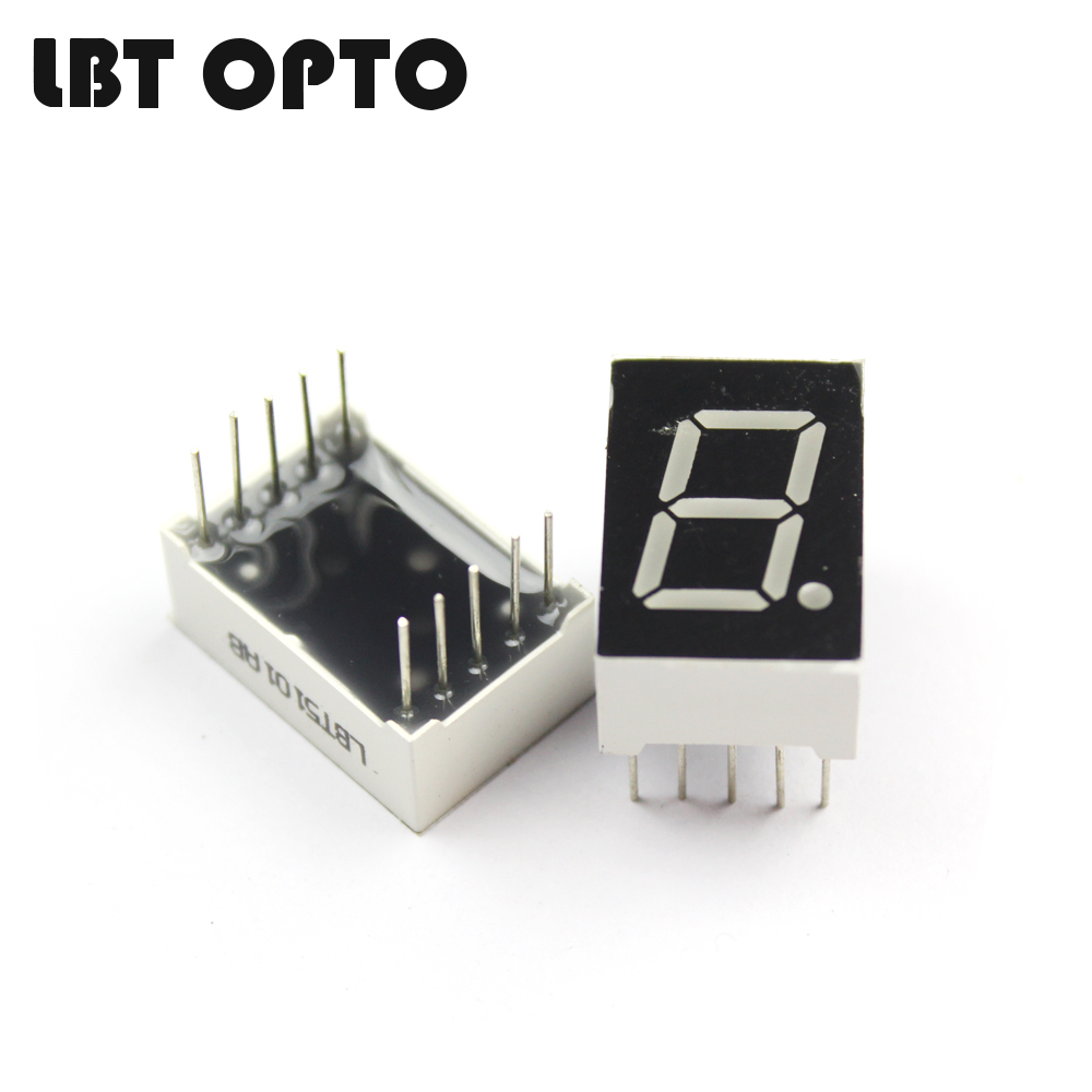 1 digit 0.5 inch led 7 segment display