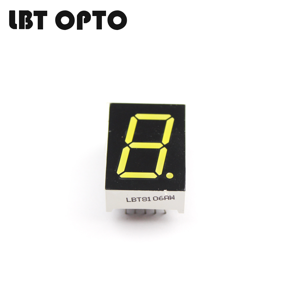 1 digit 0.8 inch led 7 segment display