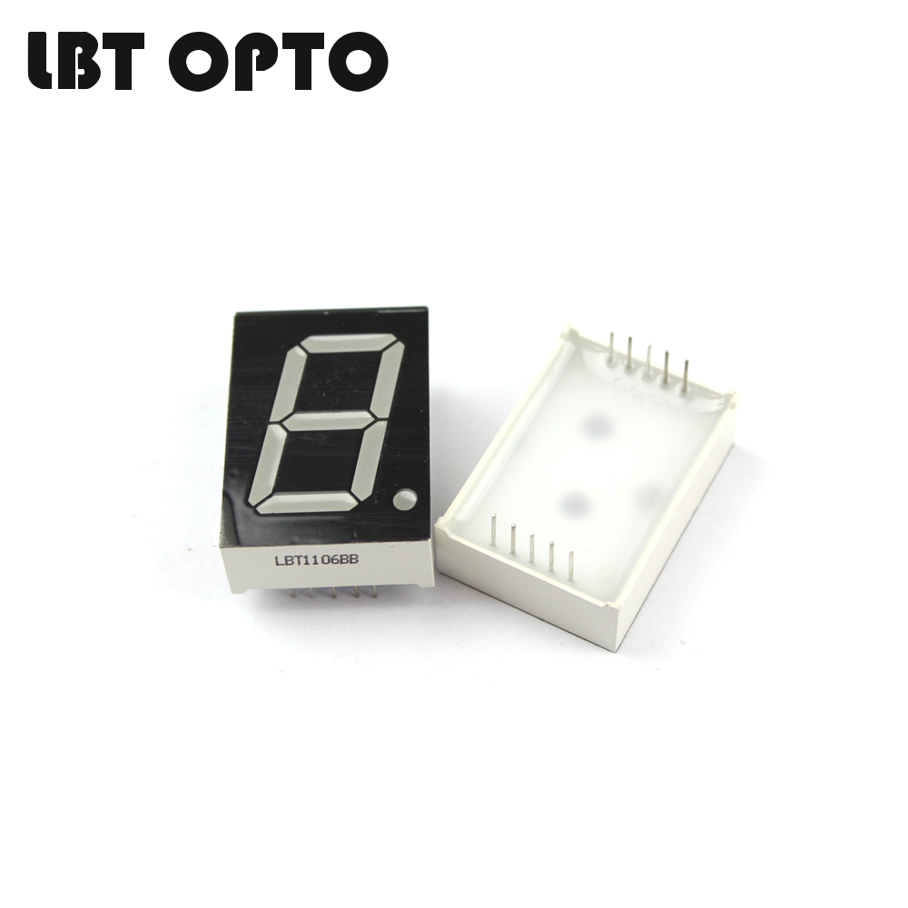 1 digit 1 inch led 7 segment display