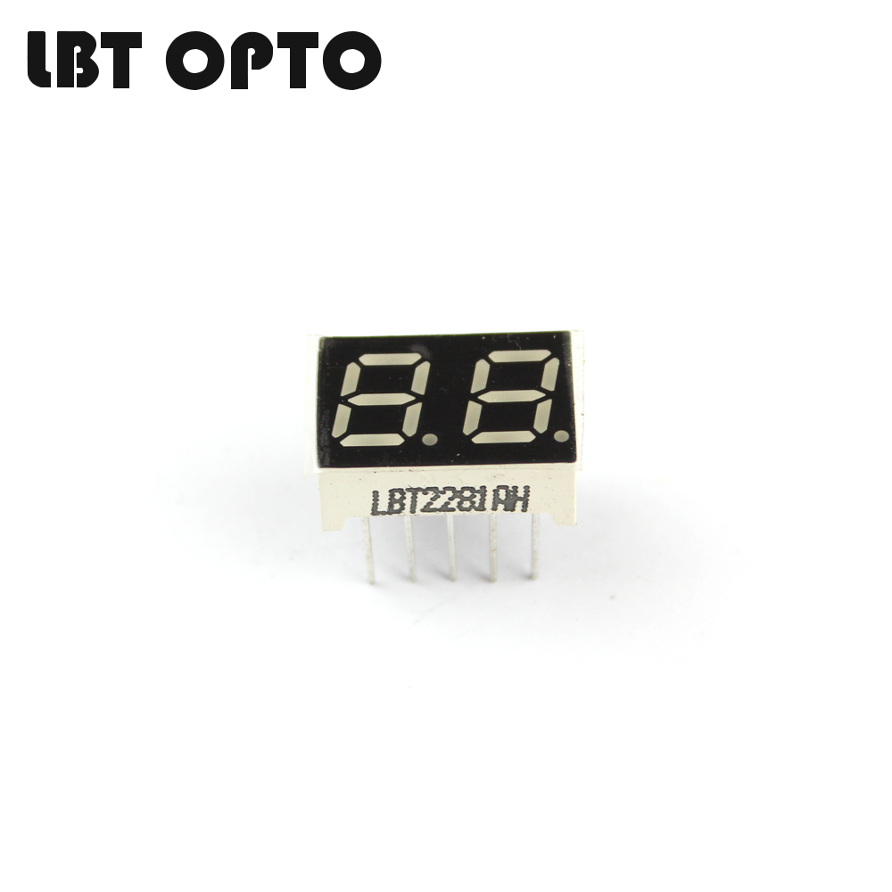 2 digit 0.28 inch led 7 segment display