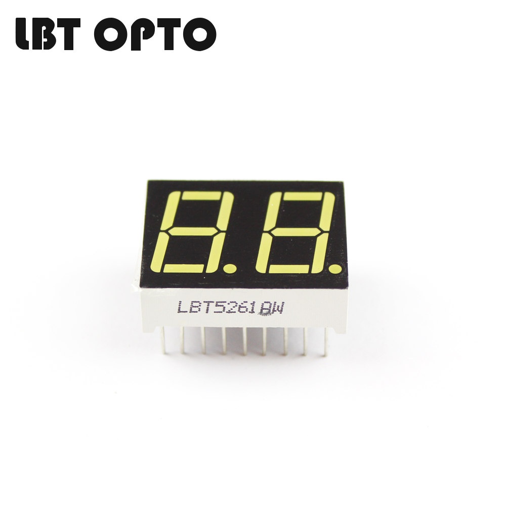 2 digit 0.52 inch led 7 segment display