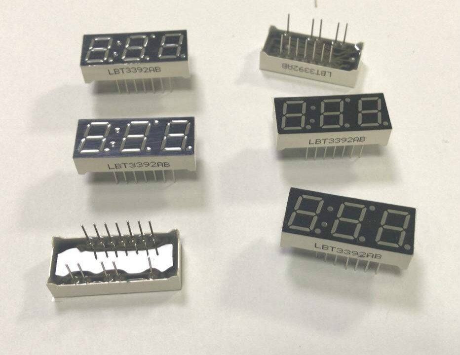 3 digit 0.39 inch led 7 segment display